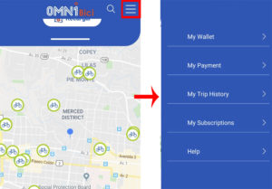 menu app omni bicicletas