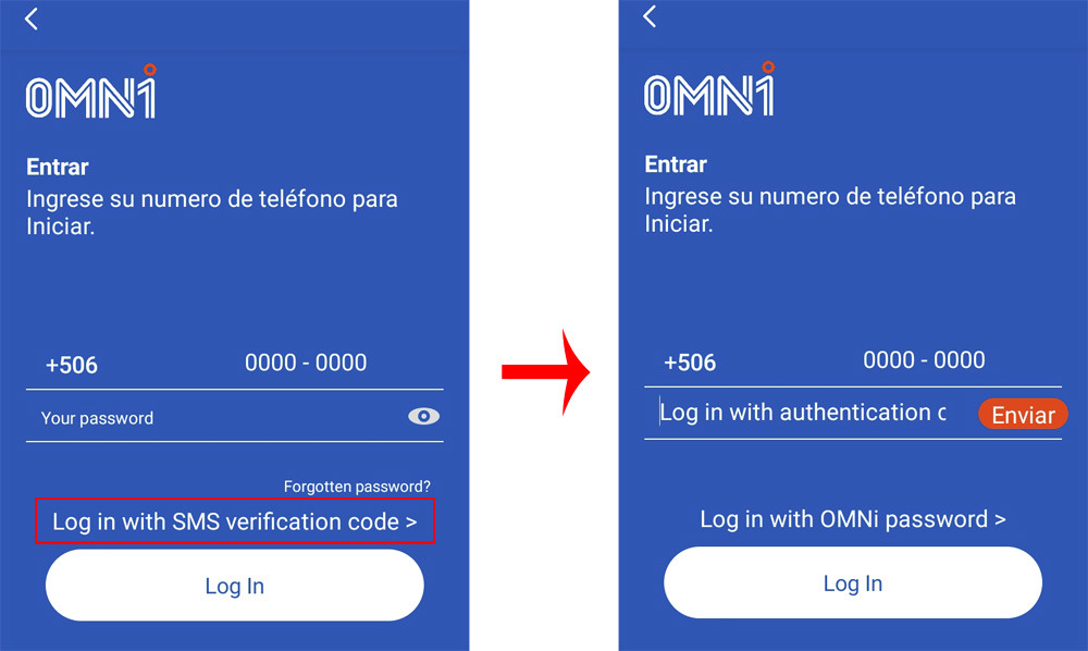 como ingresar al app de omni costa rica bicicletas