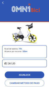 omni desbloquear bicicleta